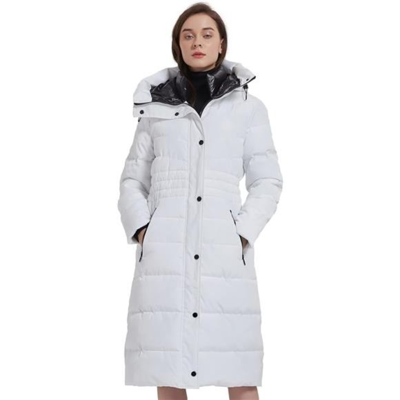 Women's Winter Coats Warm Insulated Vegan Down Long Parka Jacket